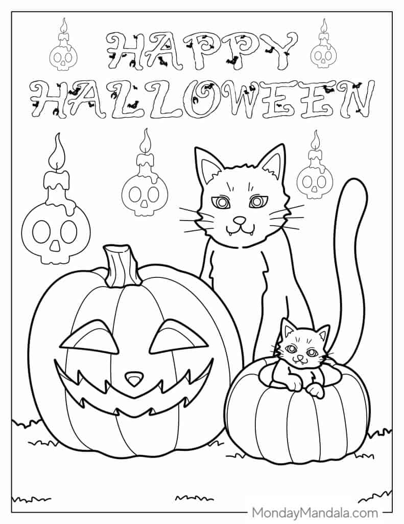 Pumpkin coloring pages free pdf printables