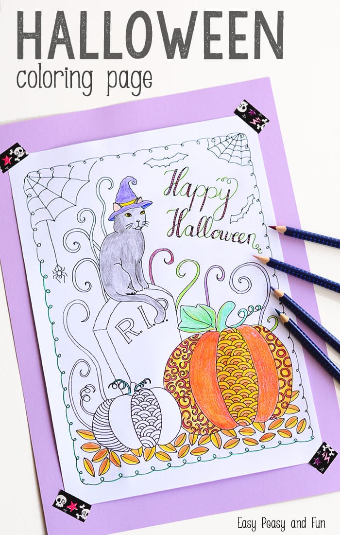 Halloween coloring page