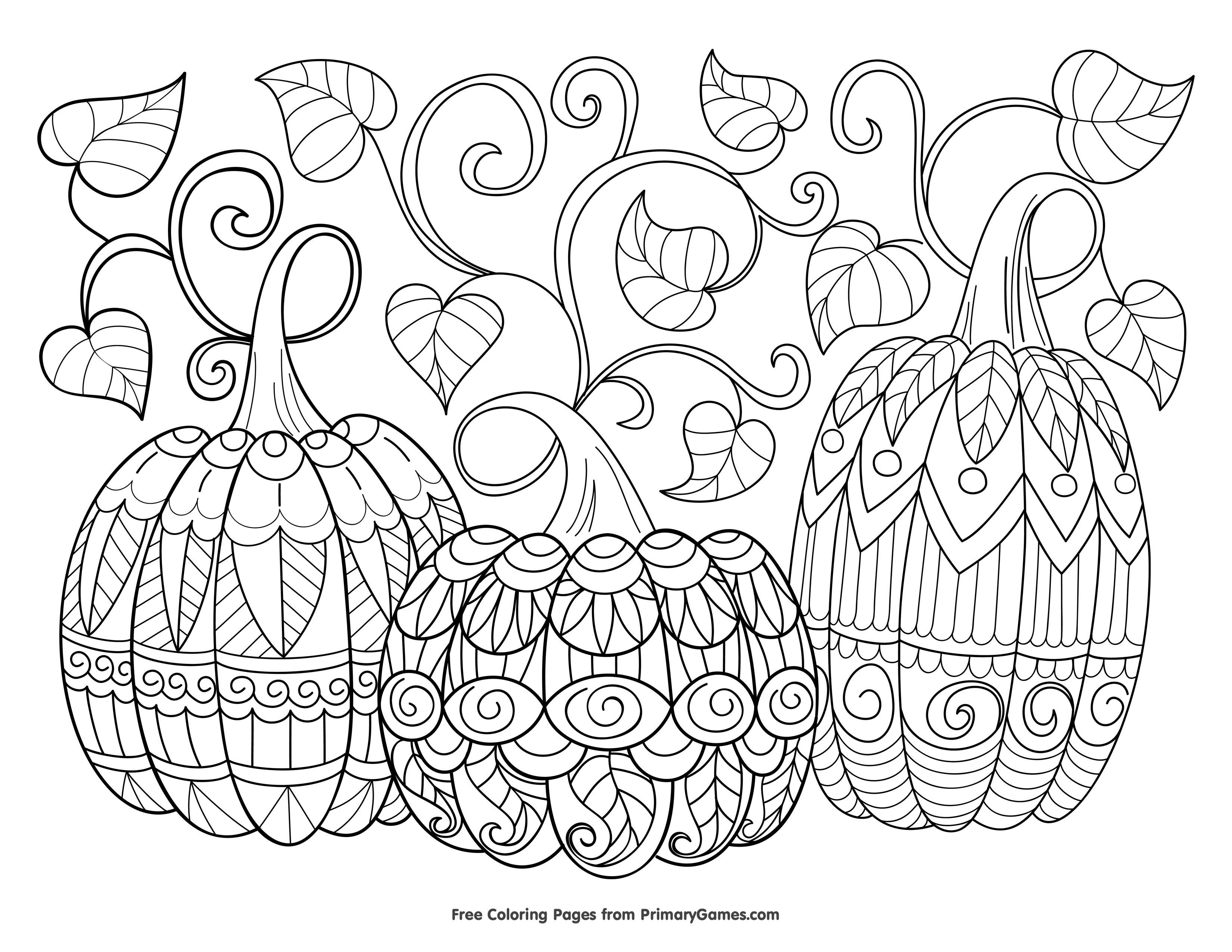 Free halloween coloring pages for adults kids