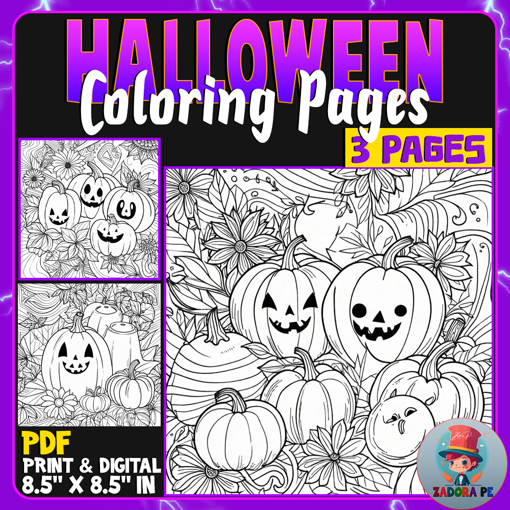 Halloween spooktacular pumpkin mandala coloring pages autumn fall made by teachers