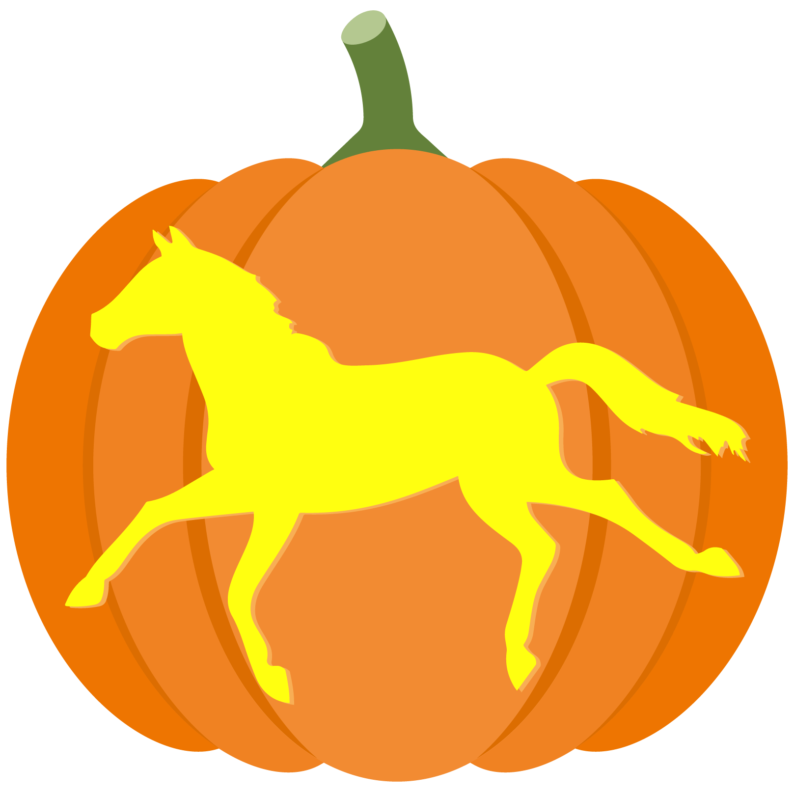 Horse pumpkin stencil free printable papercraft templates