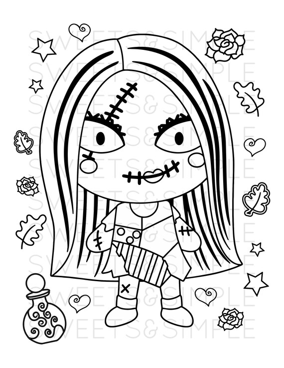 Pumpkin king and rag doll coloring page bundle halloween coloring sheets activity sheets printable instant download