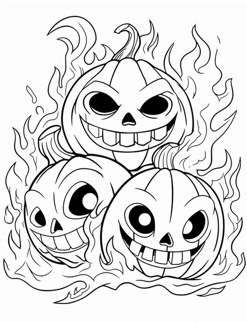 Page coloring pumpkin images