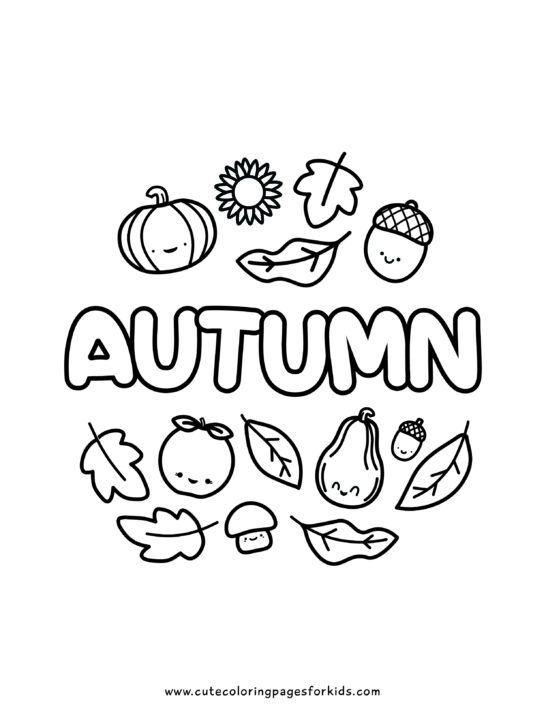 Fall coloring pages