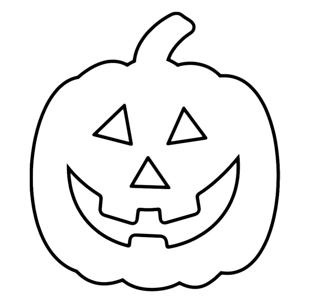 Cute happy pumpkin coloring pages