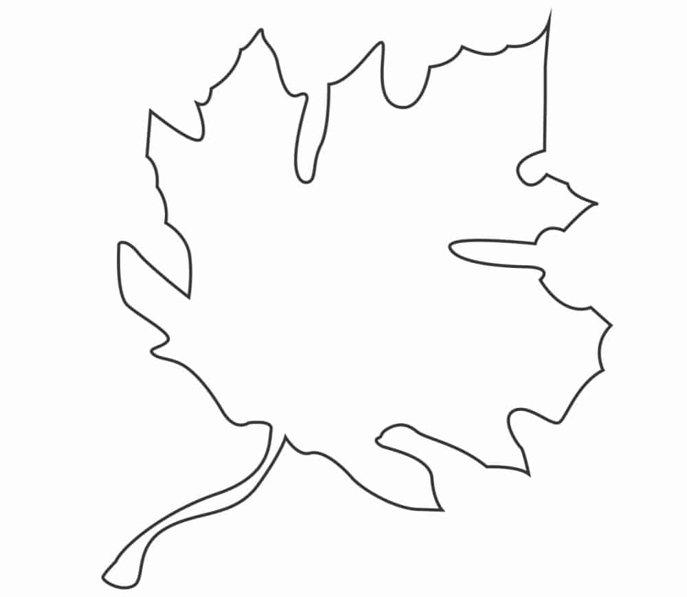 Free fall leaf template printables