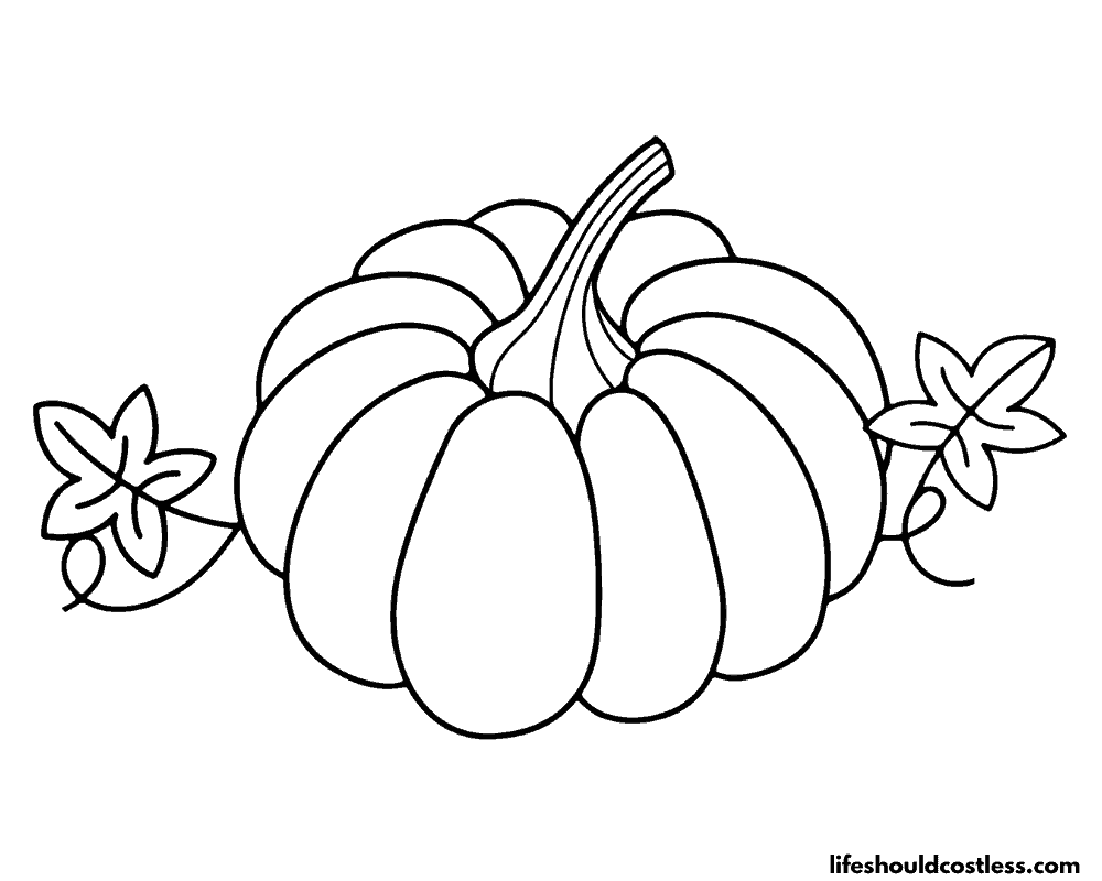 Pumpkin coloring pages free printable pdf templates