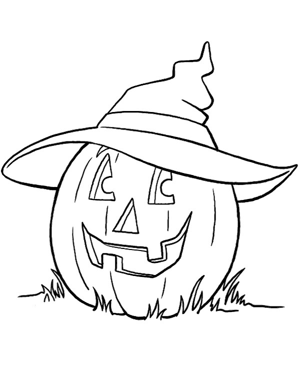 Pumpkin head printable fall coloring page