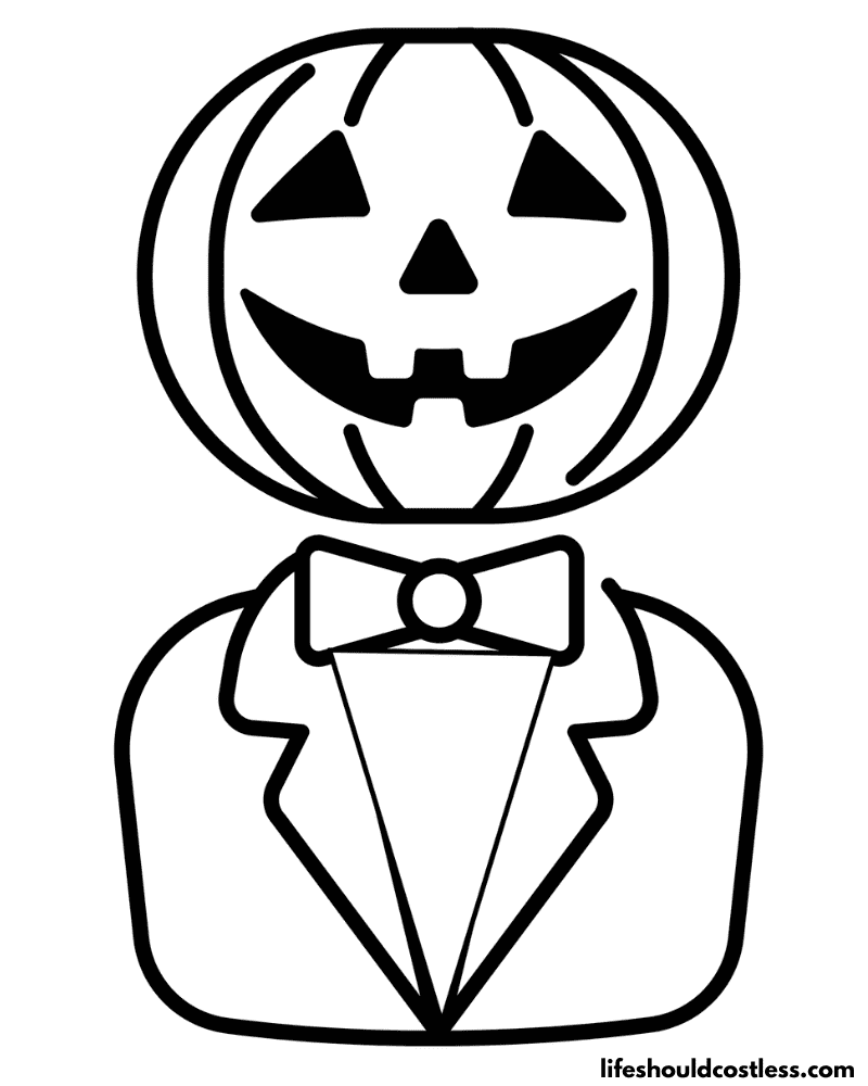 Pumpkin coloring pages free printable pdf templates