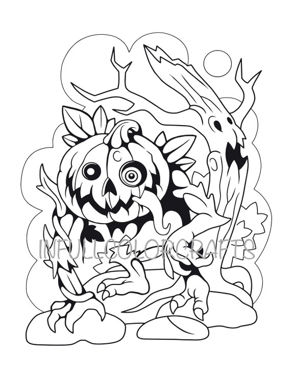 Pumpkin man coloring page