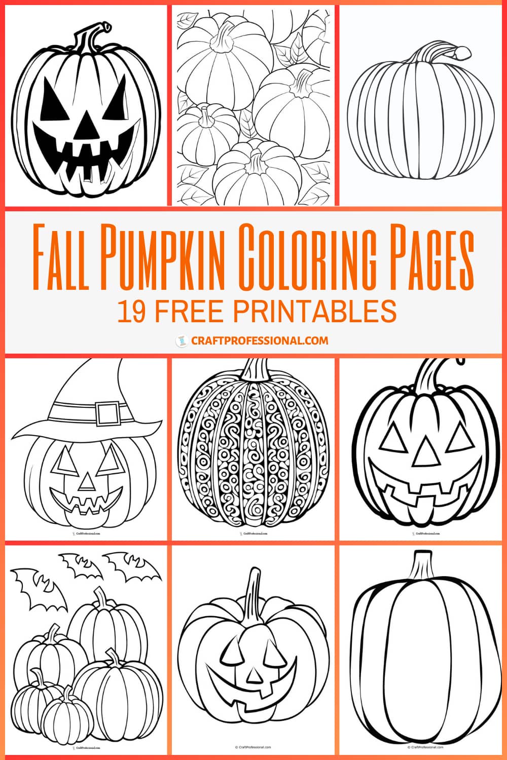 Pumpkin coloring pages