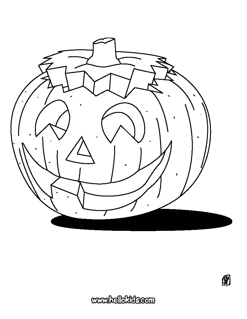 Best halloween pumpkins coloring pages for kids