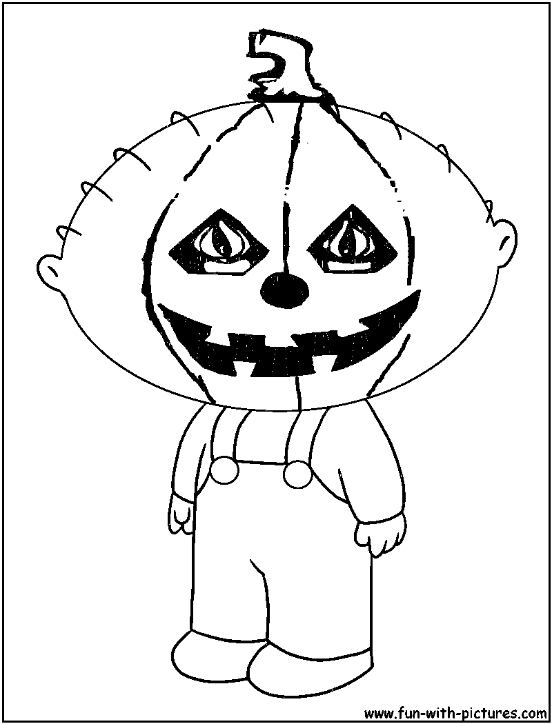 Pumpkinman coloring page