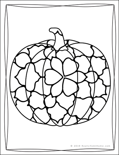 Printable pumpkin coloring book for kids and adults