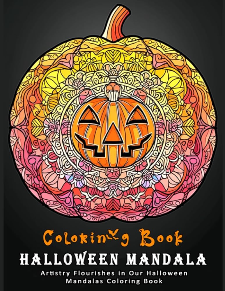 Halloween mandala colorin book artistry flourishes in our pumpkin mandalas coloring pages nas creations books