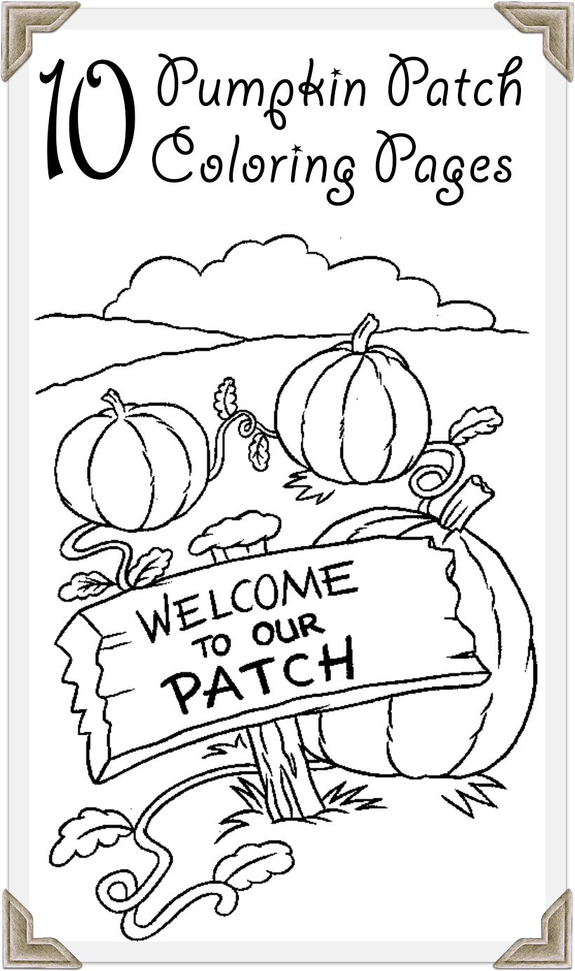 Creative fun for kids printable pumpkin patch coloring pages for free