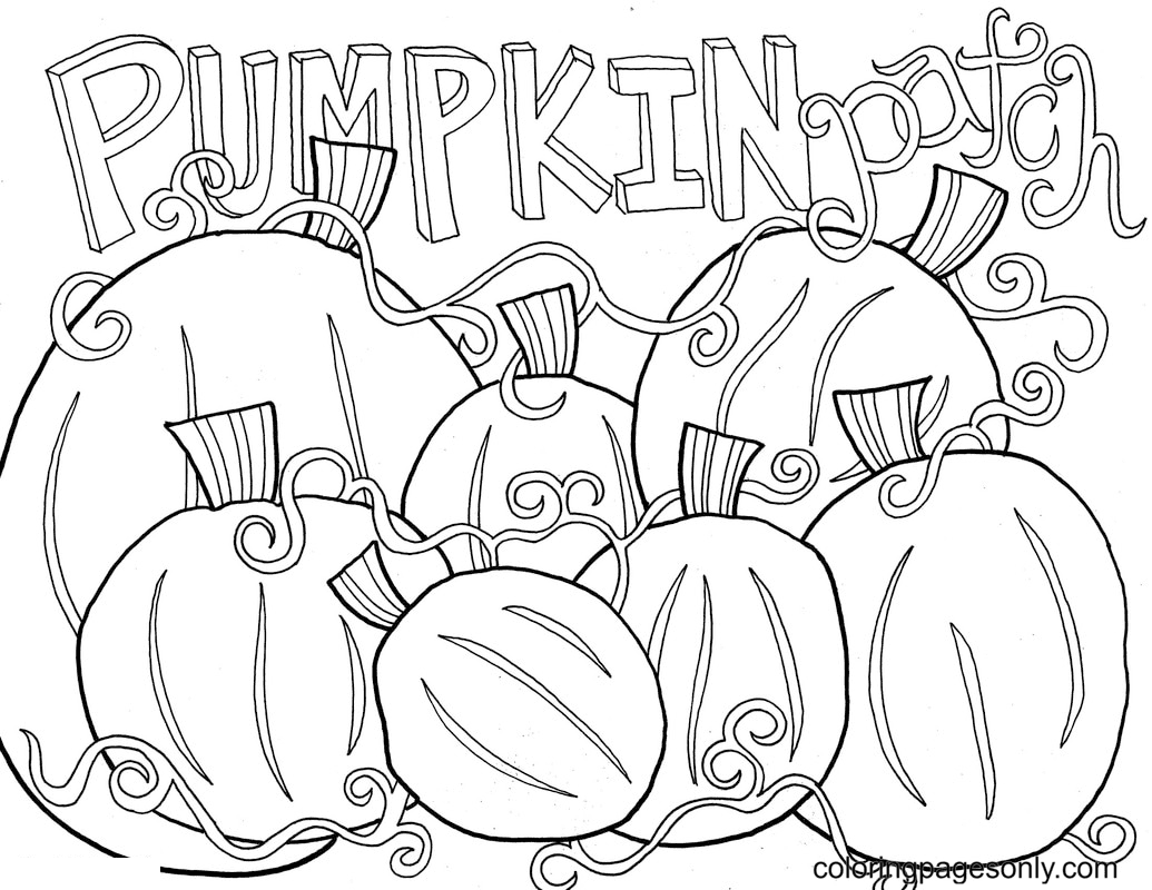 Pumpkin coloring pages printable for free download