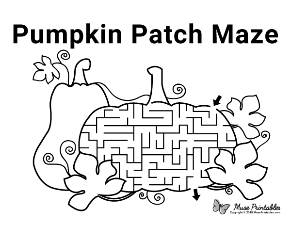 Free printable pumpkin patch maze halloween worksheets word puzzles for kids mazes for kids