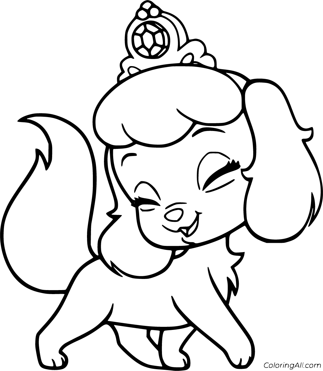 Palace pets coloring pages