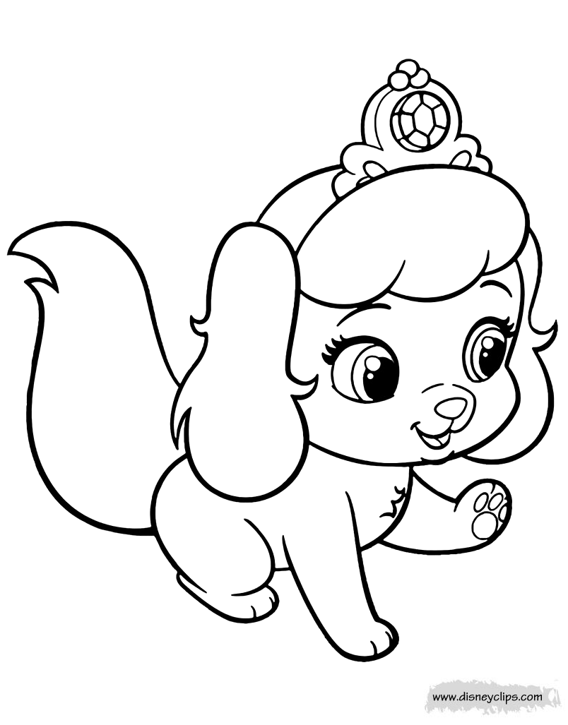 Palace pets coloring pages