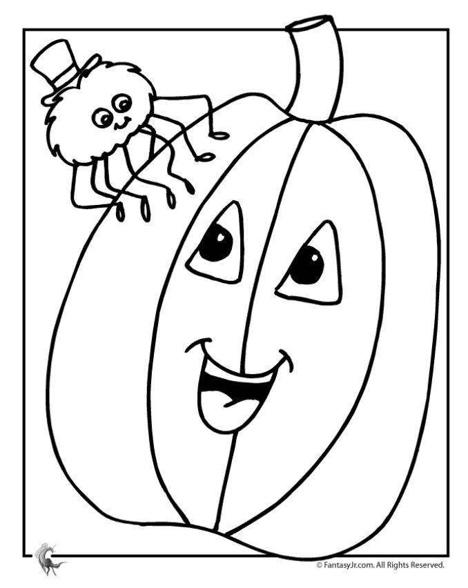 Free pumpkin coloring pages for kids