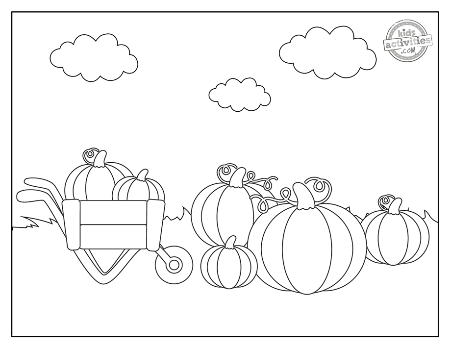 Free printable pumpkin patch coloring pages kids activities blog