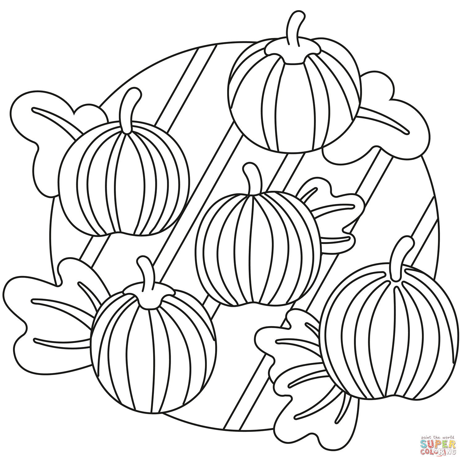 Pumpkin patch coloring page free printable coloring pages