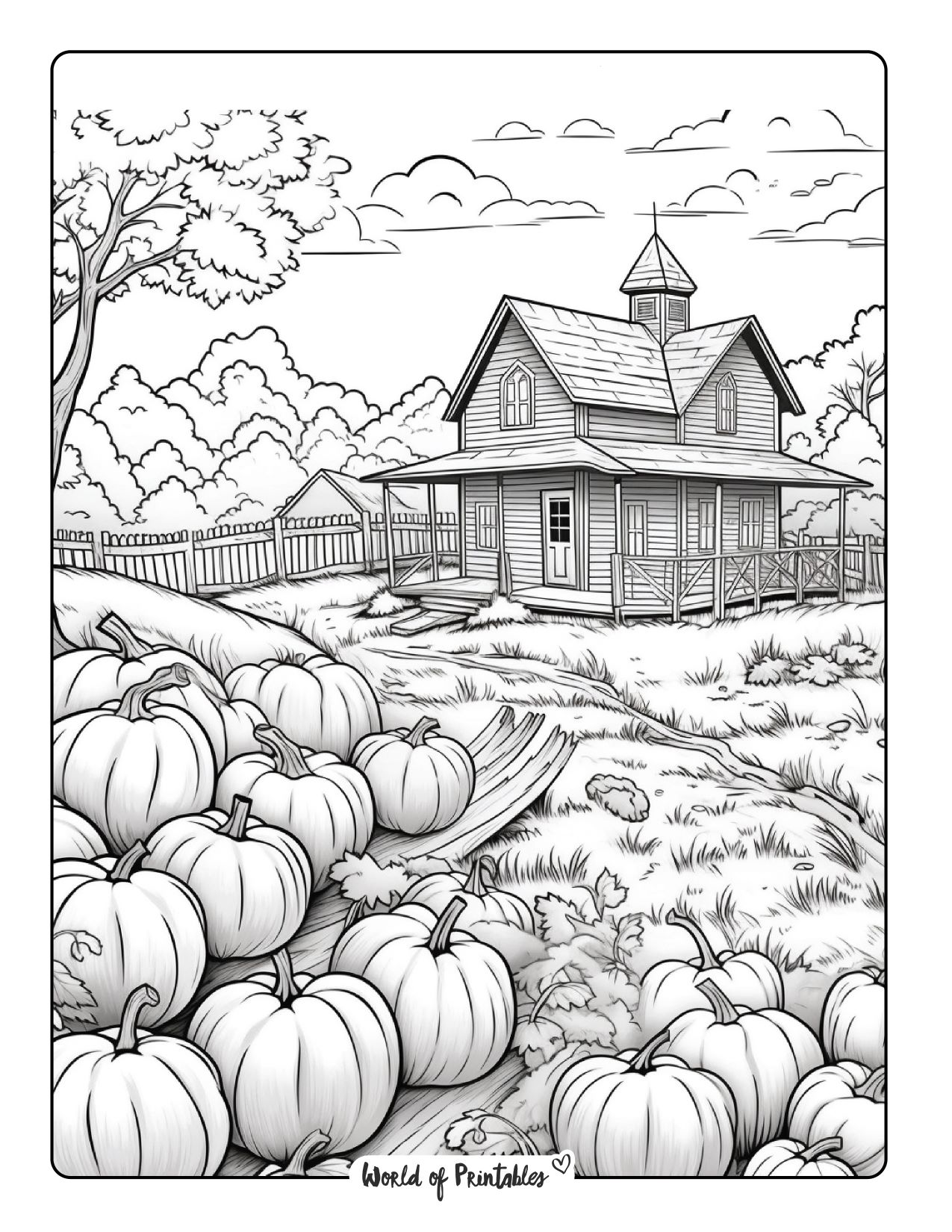 Pumpkin coloring pages