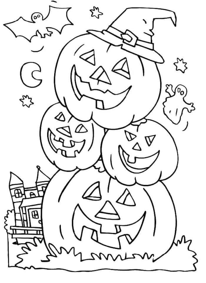 Scary pumpkin coloring pages halloween coloring pages printable pumpkin coloring pages halloween coloring book