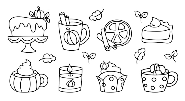 Pumpkin pie coloring page images