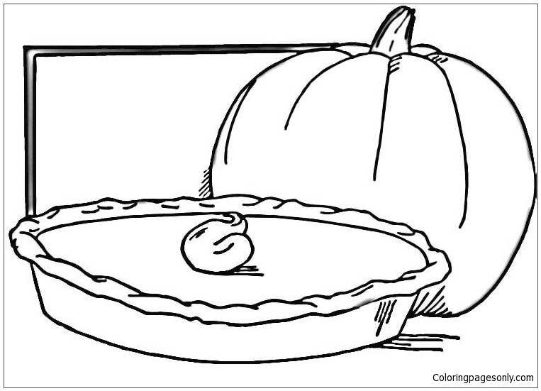 Pumpkin pie coloring page pumpkin pie pumpkin coloring pages food coloring pages