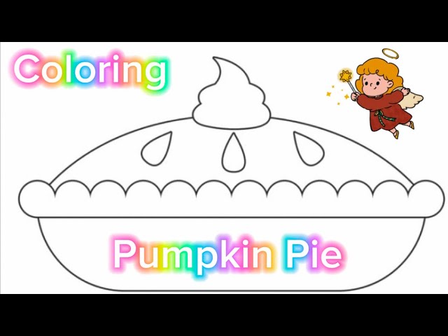 Coloring a pupkin pie coloring pupkinart pupkinpie