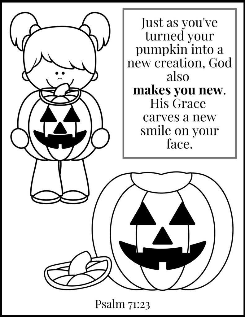 The best christian halloween coloring pages