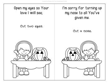 The pumpkin prayer coloring booklets