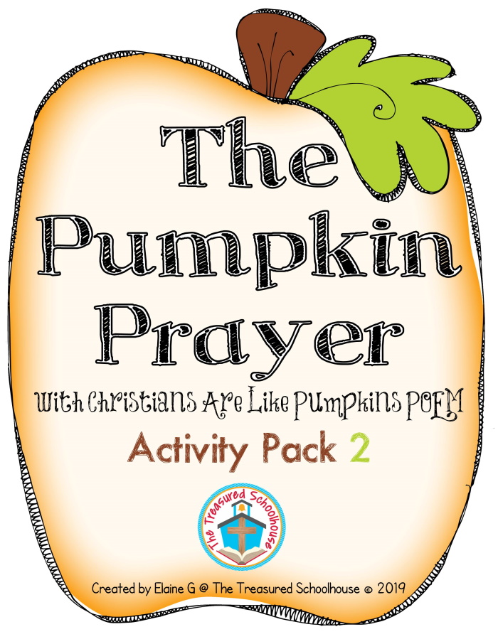 The pumpkin prayer activity pack