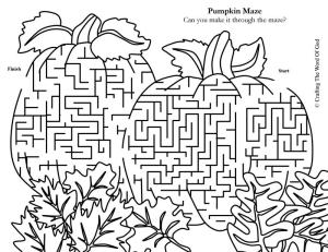 Pumpkin maze crafting the word of god