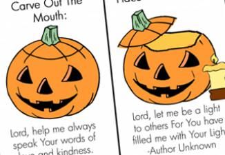 Pumpkin prayer coloring page download this free printable sunday school crafts prayer crafts halloween sunday school