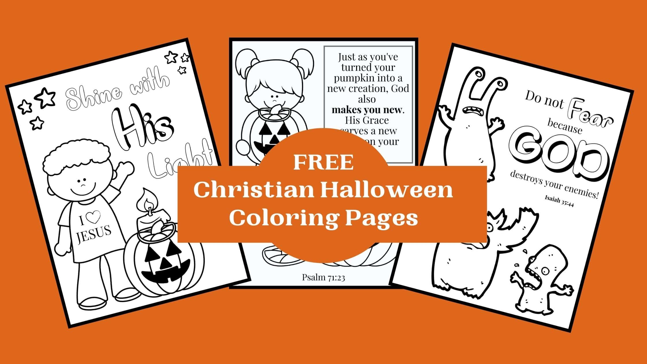 The best christian halloween coloring pages