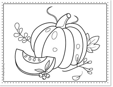 Fall pumpkins coloring pages free printable