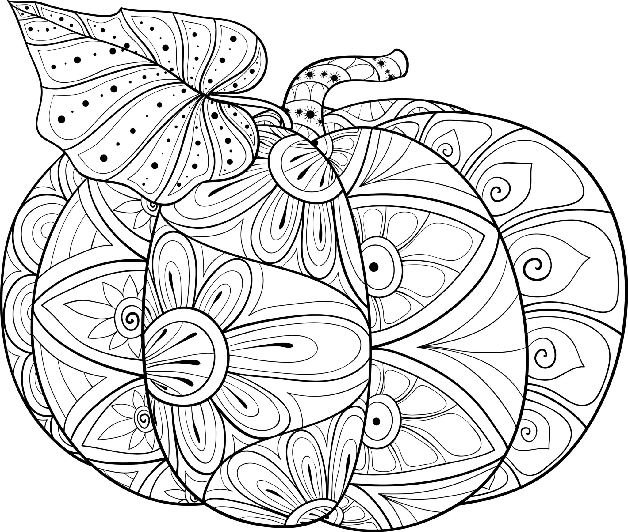 Free halloween mandala colouring page