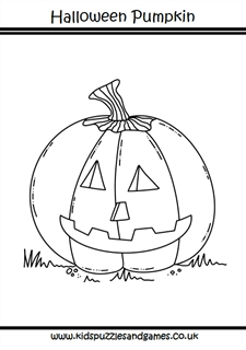 Halloween pumpkin jack o lantern loring page