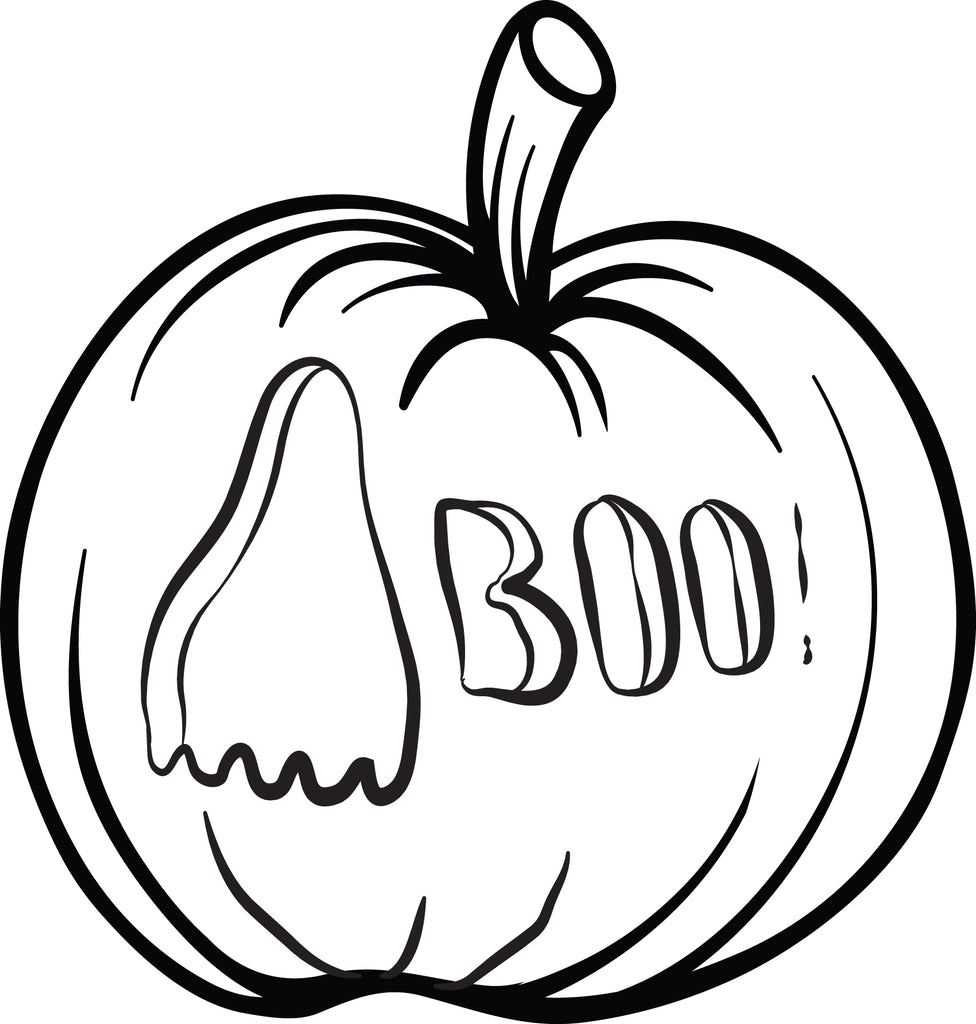 Printable pumpkin coloring page for kids â