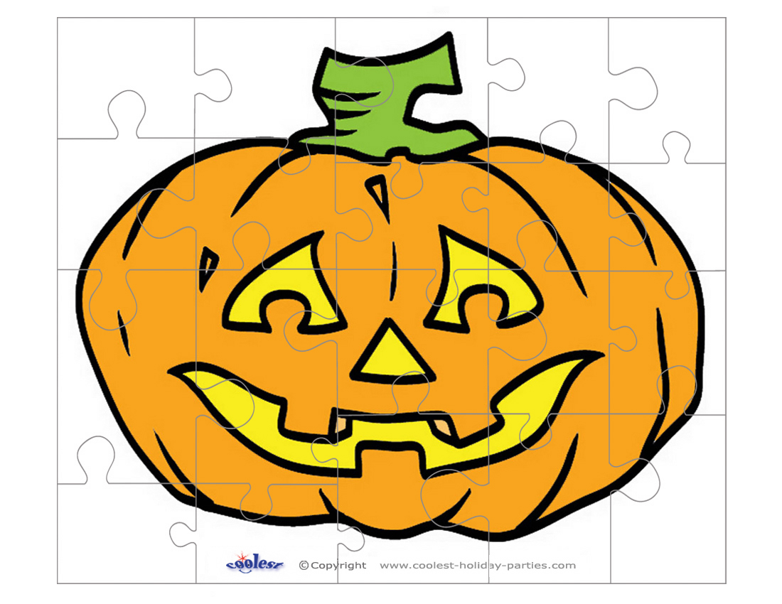 Printable colored pumpkin medium