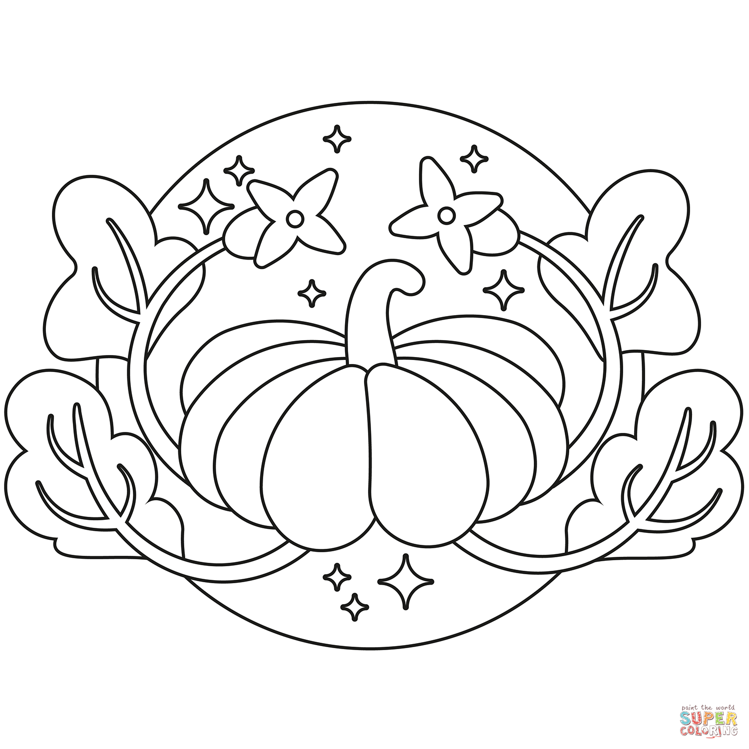 Pumpkin coloring page free printable coloring pages