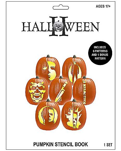 Michael myers pumpkin stencil book