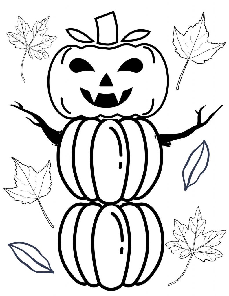 Fall and autumn free coloring pages