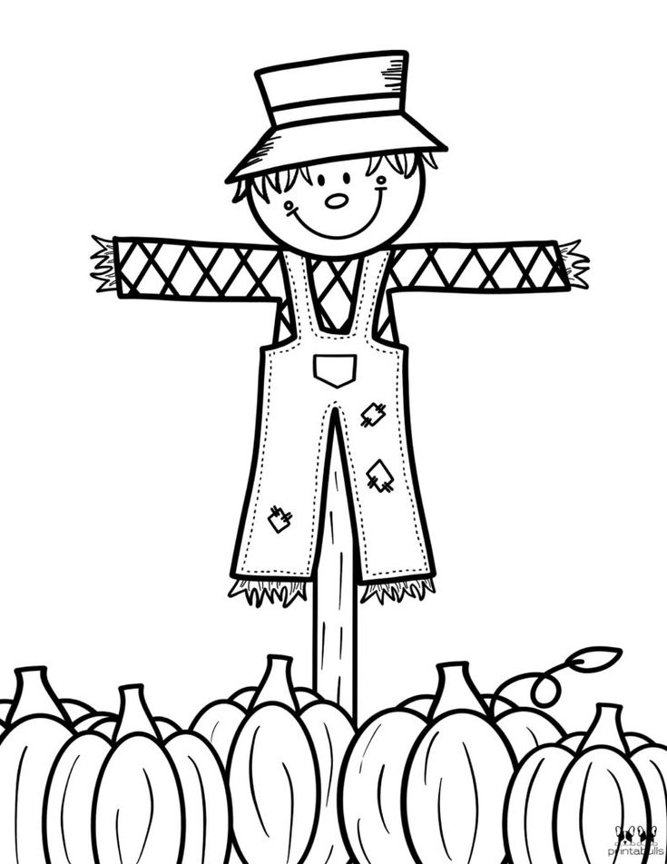 Printable pumpkin coloring page