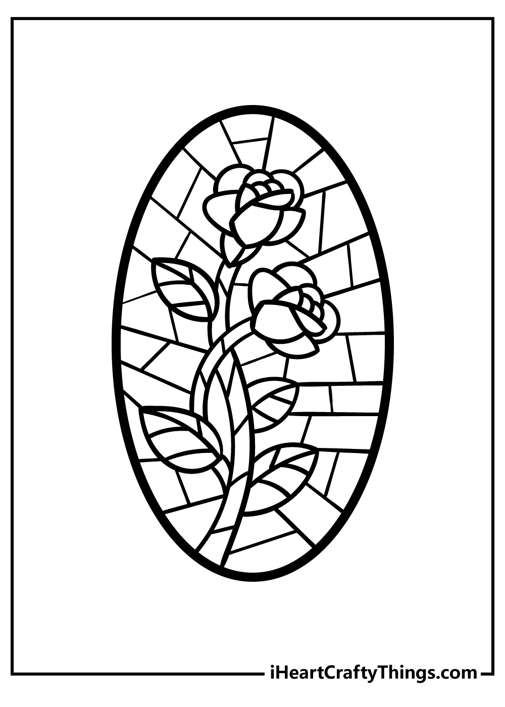 Stained glass pages free printables