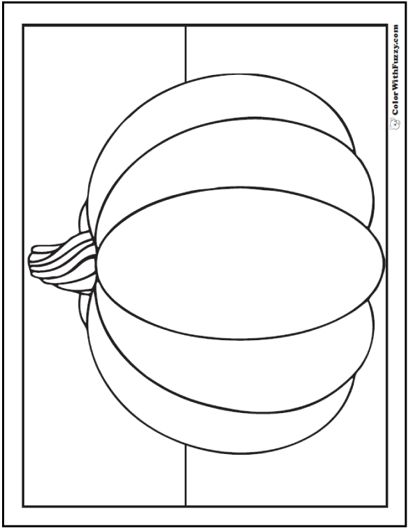 Pretty pumpkin coloring pages