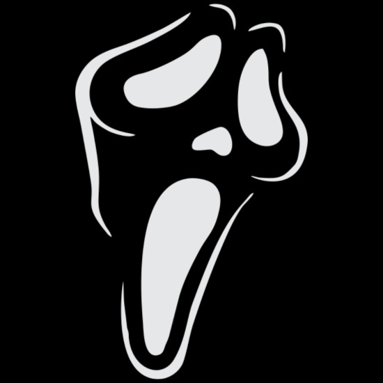 Scream ghost face pumpkin stencil mens t